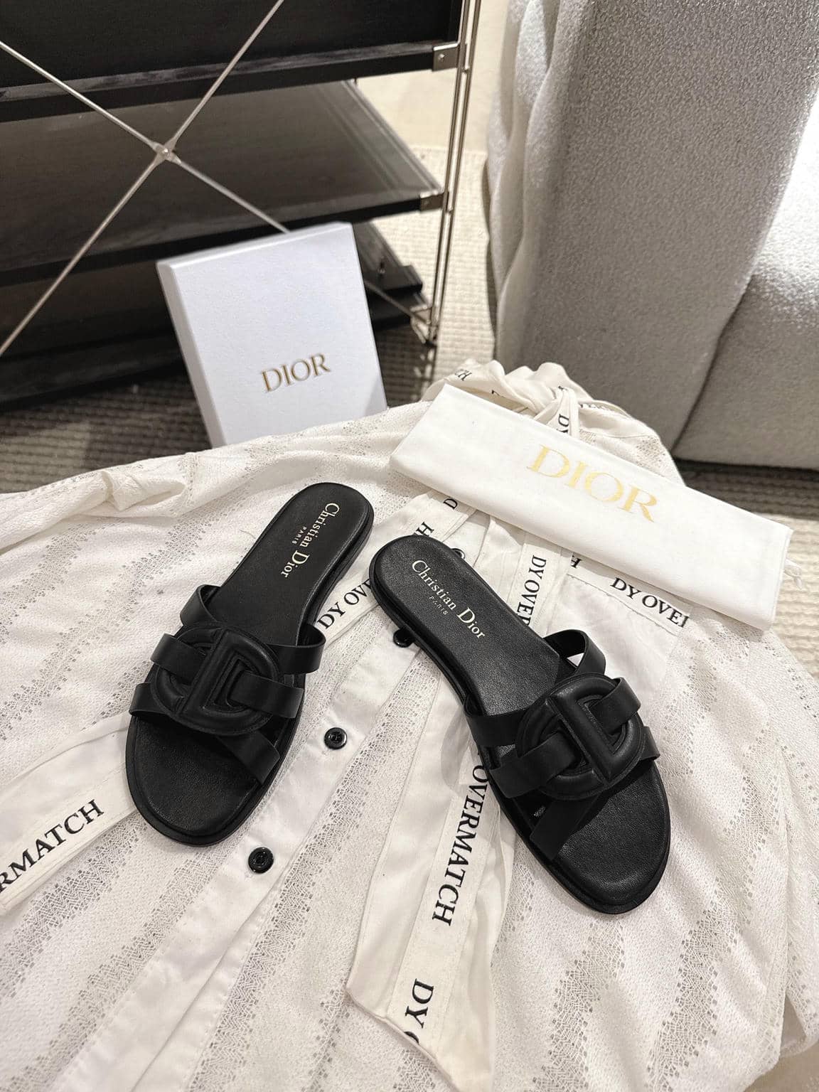 Dior Pig Nose Slide Sandals